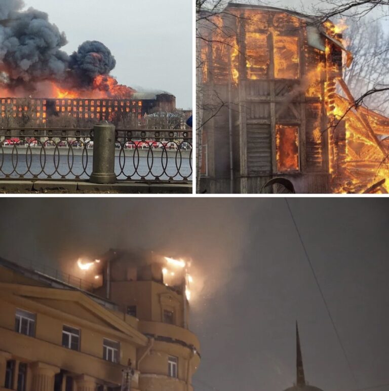 СМИ: чиновники Смольного могут намеренно закрывать глаза на частые пожары в исторических домах Петербурга